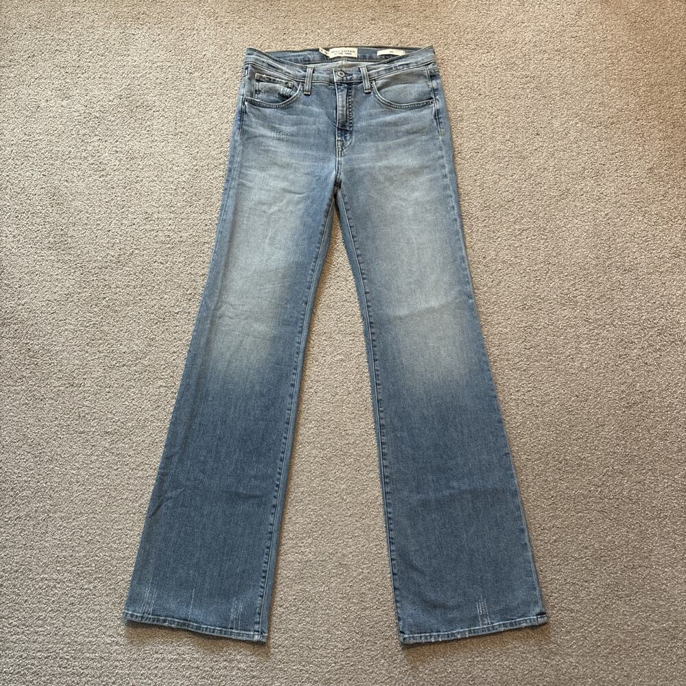 Nili Lotan Celia Jeans Womens Sz 27 Flare Leg High Rise Light Wash Cotton 34”